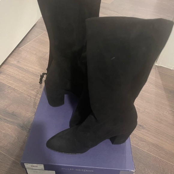 NW w Box Stuart Weitzman Ultra Stretch Noir Thigh High Boots 🔥🔥🔥 8.5 - Picture 4 of 4